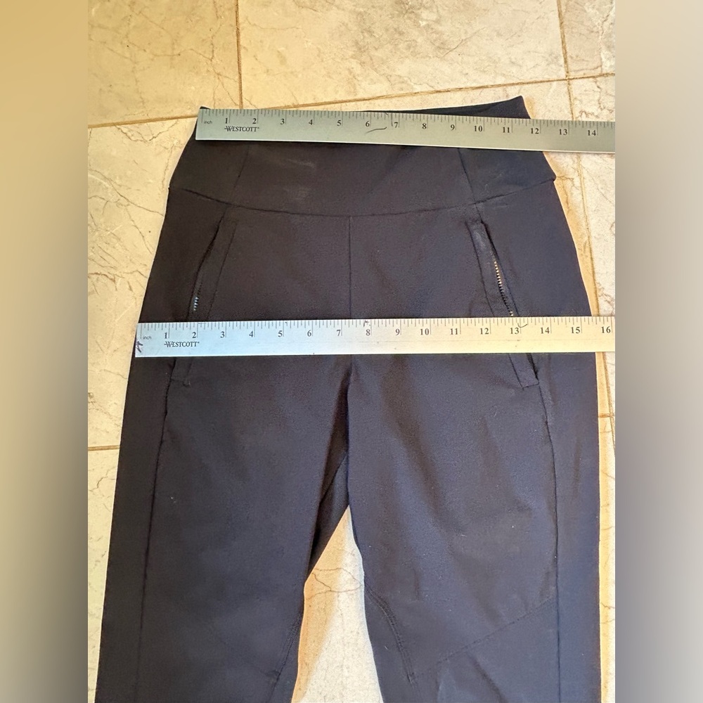 Athleta Headlands Hybrid Tight Black Hike Casual Travel Trek Tech Adventure Sz 2 - Picture 9 of 10